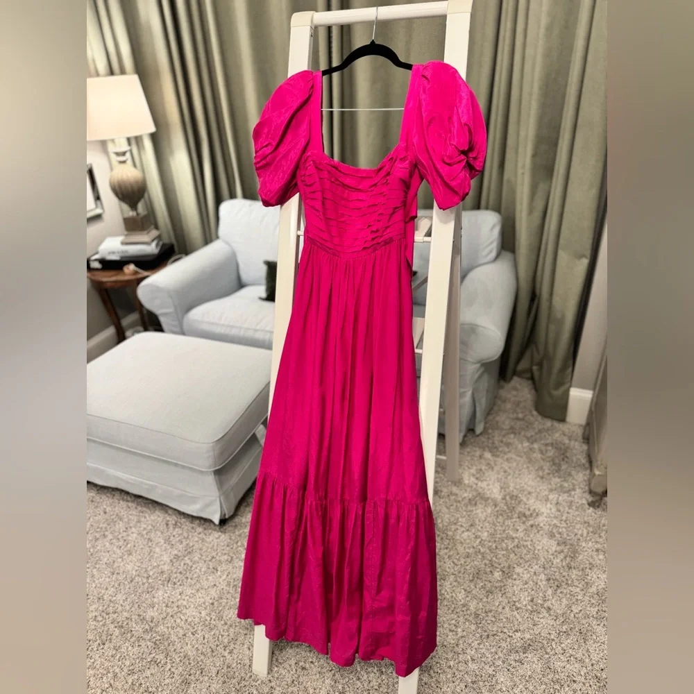 Abercrombie & Fitch Fuchsia Maxi Dress